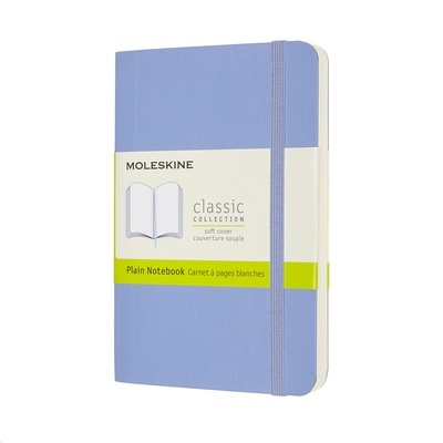 Moleskine Cuaderno Clásico P - Liso Azúl hortensia