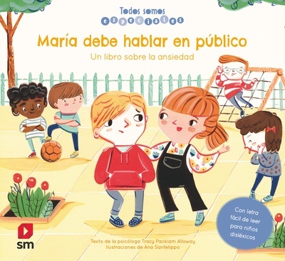 María debe hablar en público