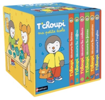 Ma petite école T'choupi - Contient 6 livres : T'choupi découvre les lettres ; T'choupi découvre les formes ; T'