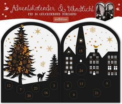 Teelichthäuschen Abendstunde, Adventskalender x{0026} Windlicht