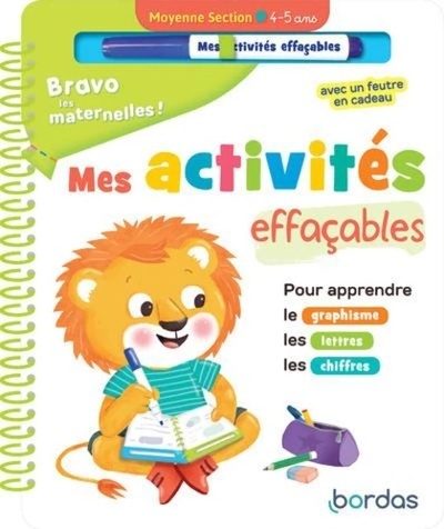 Mes activités effaçables - Moyenne section