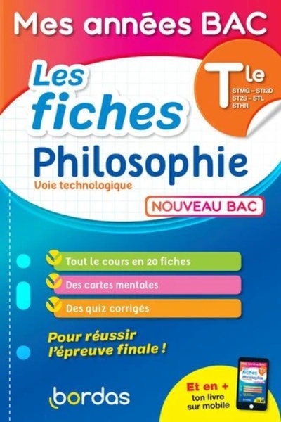 Les fiches Philosophie Tle voie Technologique