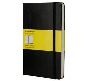 Moleskine Cuaderno clásico - L - Cuadriculado negro