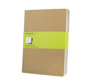 Moleskine Libreta Cahier TB Set de 3 - XL - Liso Estraza