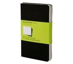 Moleskine Libreta Cahier TB Set de 3 - P - Liso negro