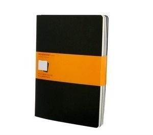 Moleskine Libreta Cahier TB Set de 3 - XL - Rayas negro