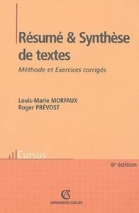Résumé et Synthèse de textes - Méthode et Exercices corrigés