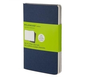 Moleskine Libreta Cahier TB Set de 3 - L - Liso azul marino