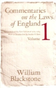 The Commentaries on the Laws of England