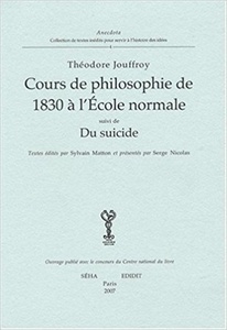 Cours de philosophie de 1830 à l'École normale