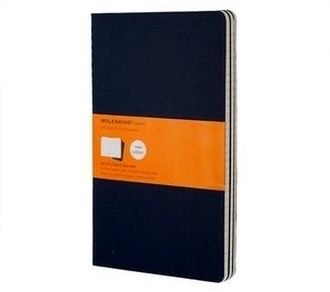 Moleskine Libreta Cahier TB Set de 3 - L - Rayas azul índigo