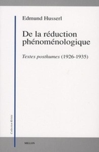 De la réduction phénoménologique