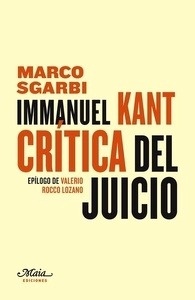 Inmanuel Kant. Crítica del juicio
