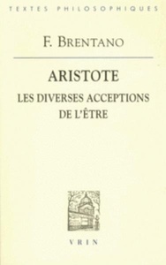 De la diversité des acceptations de l'être d'après Aristote