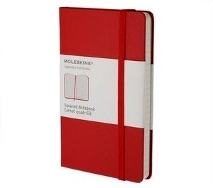 Moleskine Cuaderno clásico - P - Cuadriculado rojo escarlata