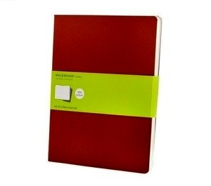 Moleskine Libreta Cahier TB Set de 3 - XL - Liso rojo arándano