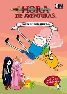 Libro de colorear con pegatinas de Finn y Jake