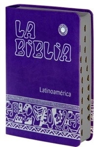 La Biblia Latinoamérica  "letra grande  canto plateado, con uñeros"