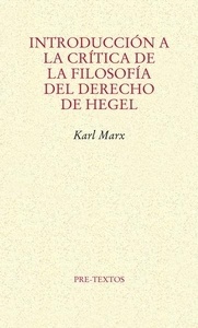 Introducción a la crítica de la filosofía del derecho de Hegel