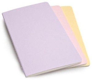 Moleskine Libreta Cahier TB Set de 3 - L - Rayas colores pastel