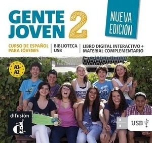 Gente joven 2 NE A1- A2 Biblioteca USB con libro digital