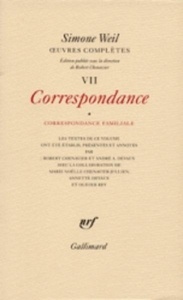 Oeuvres complètes Tome 7. Correspondance familiale