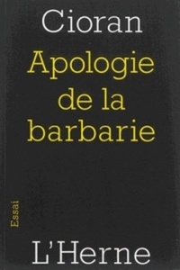 Apologie de la Barbarie