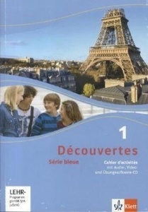 Découvertes - Série bleue Bd.1 Cahier d'activités m. Audio-CD (MP3 für PC), DVD und Übungssoftware.
