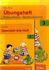 Das Auer Sprachbuch 3. Jahrgangsstufe, Das Auer Übungsheft + Das Auer Gewusst-wie-Heft (2 Tle.)