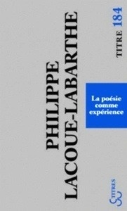 La poésie comme expérience