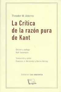 La crítica de la razón pura de Kant