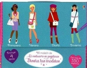 Maletin de El vestuario en pegatinas. Diseña tus modelos
