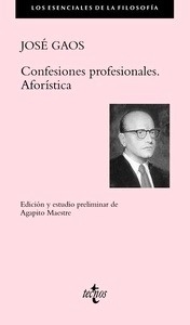 Confesiones profesionales. Aforística