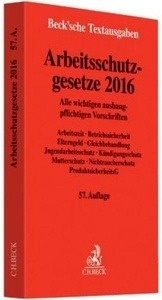 Arbeitsschutzgesetze 2016