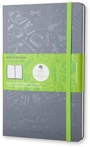 Moleskine Cuaderno Evernote Smart- L - Rayas gris pizarra
