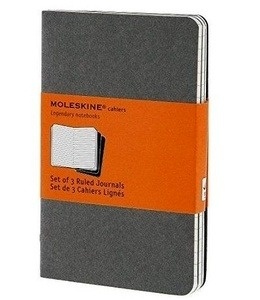 Moleskine Libreta Cahier TB Set de 3 - P - Rayas gris piedra