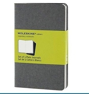 Moleskine Libreta Cahier TB Set de 3 - P - Liso gris piedra