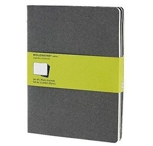 Moleskine Libreta Cahier TB Set de 3 - XL - Liso gris piedra