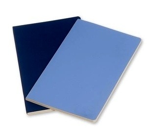 Moleskine Libreta Volant TB Set de 2 - L - Liso azul polvo/azul real