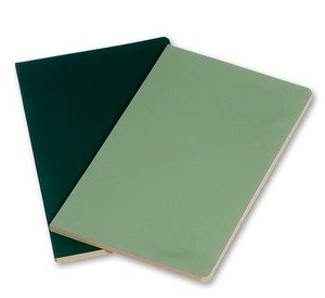 Moleskine Libreta Volant TB Set de 2 - L - Rayas verde salvia/verde alga