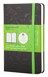 Moleskine Cuaderno Evernote Smart - P - Rayas negro