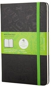 Moleskine Cuaderno Evernote Smart - P - Cuadriculado negro