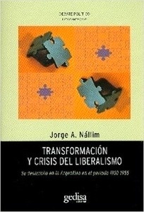 Transformacion Y Crisis Del Liberalismo