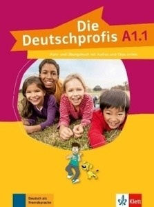 Die Deutschprofis A1.1 Kurs- und Übungsbuch mit Audios und Clips online