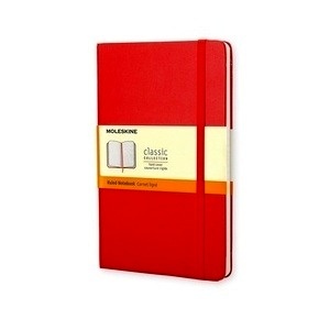 Moleskine Cuaderno Clásico TB - L - Rayas rojo escarlata