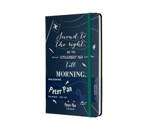 Moleskine Cuaderno edición limitada Peter Pan - L - Rayas Piratas azul zafiro