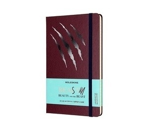 Moleskine Cuaderno edición limitada La Bella y la Bestia - L - Rayas Bestia arañazos