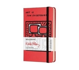 Moleskine Cuaderno edición limitada Keith Haring - P - Liso Rojo escarlata
