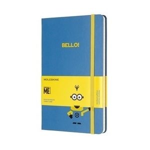 Moleskine Cuaderno edición limitada Minions - L - Rayas Azul