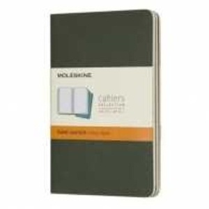 Moleskine Libreta Cahier TB Set de 3 - P - Rayas verde mirto